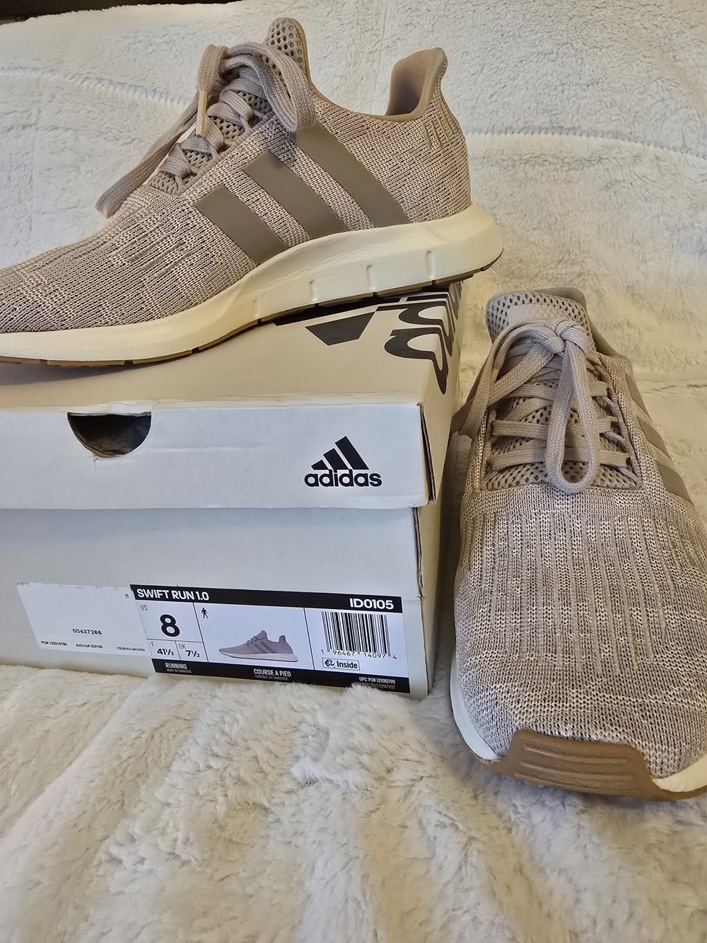 Adidas Swift Run 1.0 Knit Sneakers - Light Taupe